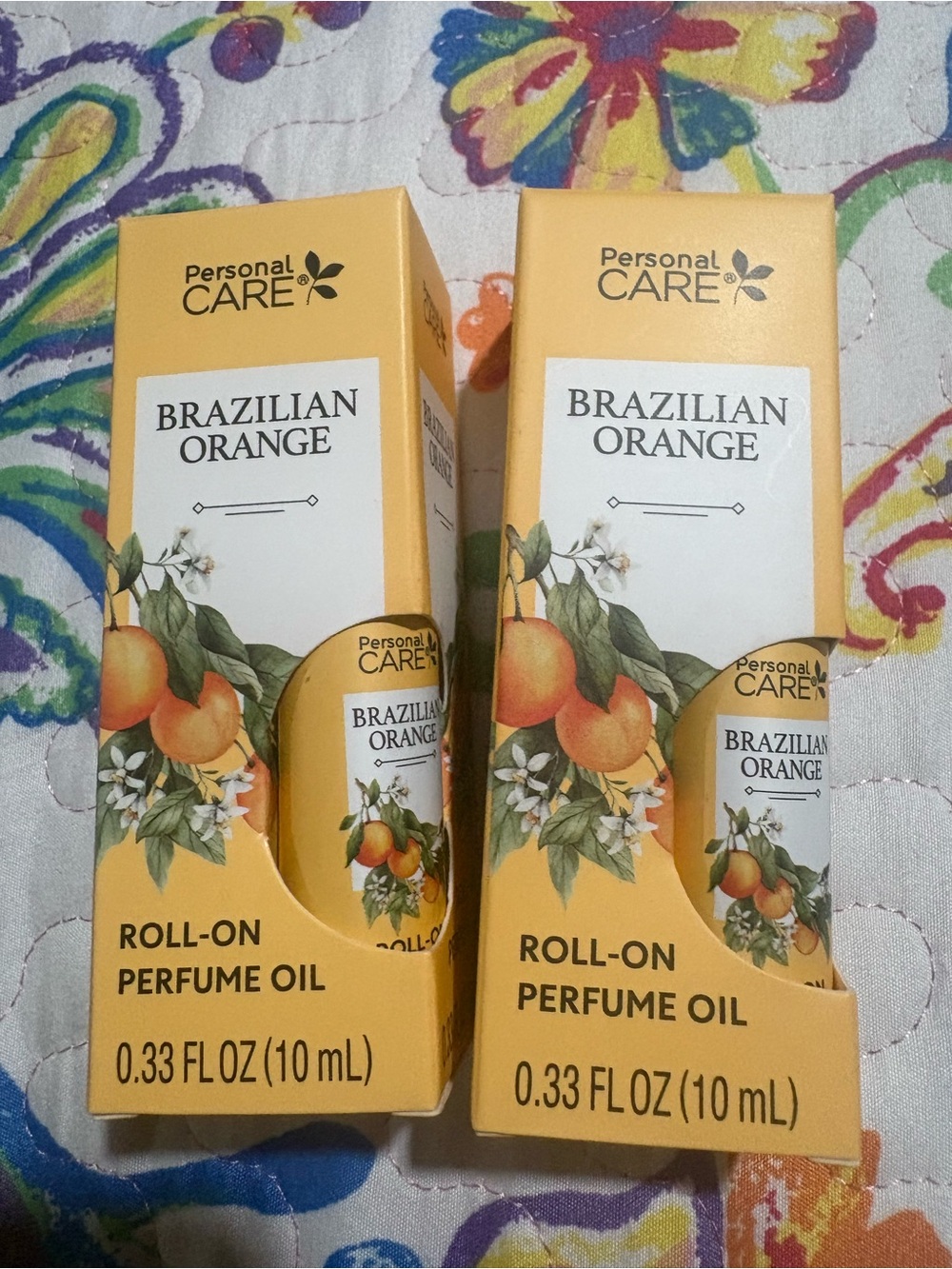 Persona Brazilian Orange Roll-On Perfume Oil — Yellow & Green